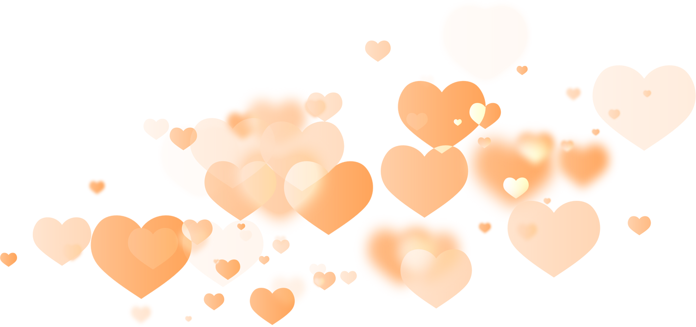 Orange Hearts